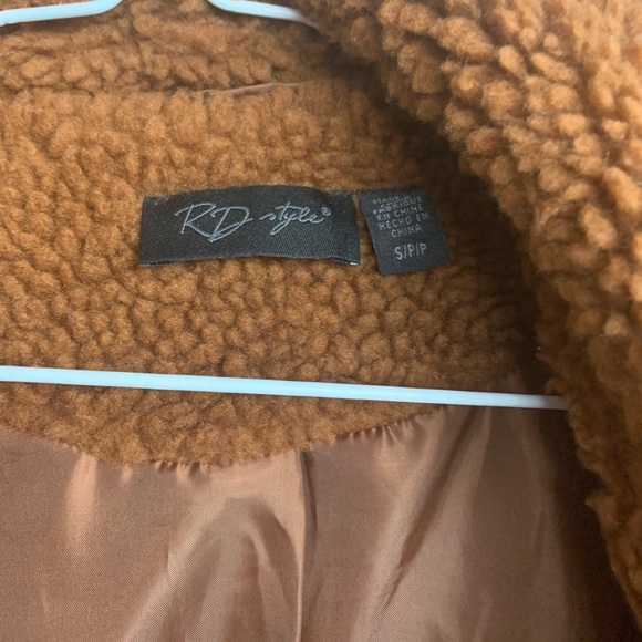 oversized teddy jacket 🤎 - Picture 3 of 5